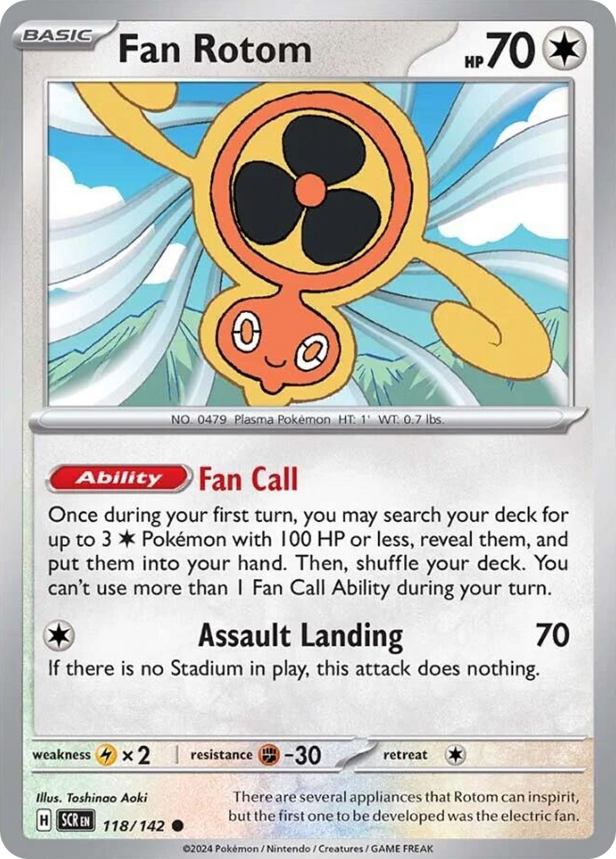 Stellar Crown Fan Rotom 118/142