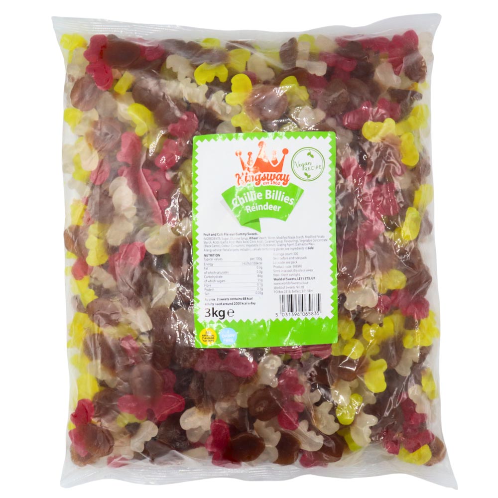 Kingsway Chillie Billies Reindeer sweets