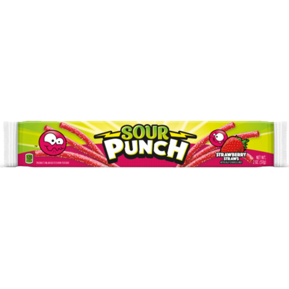 Sour Punch Strawberry Straws 57g