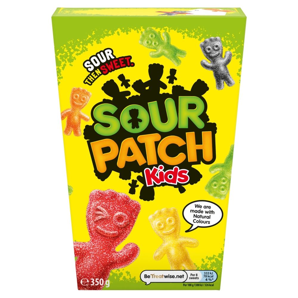 Sour Patch Kids Fruit Flavour Gums 350g box