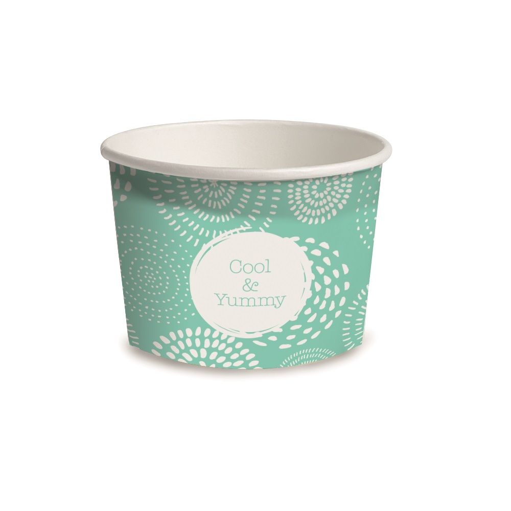 Wax Paper Ice Cream Tub 260ml (3 Scoop)
