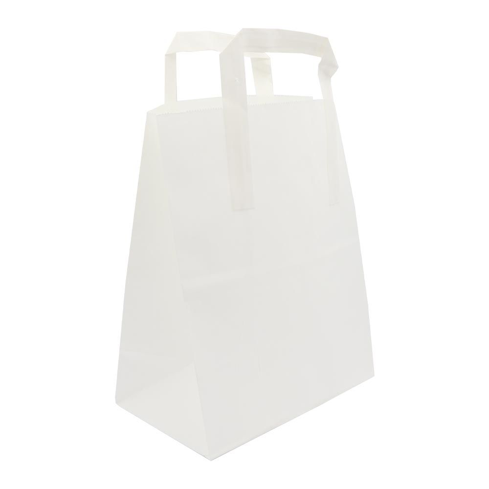 Kraft White Handled Paper Bags