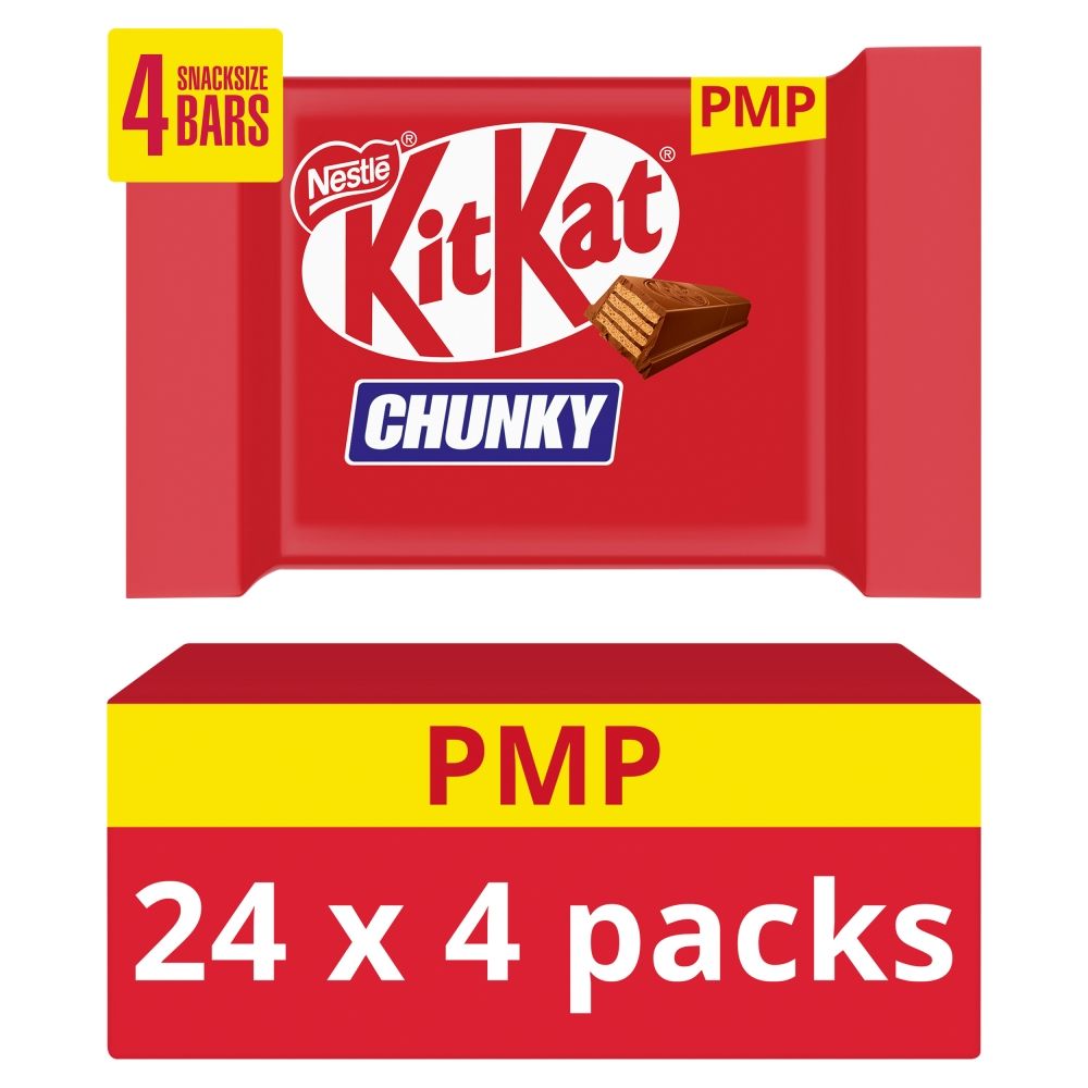 KitKat Chunky Snacksize Chocolate Bar Multipack 128g