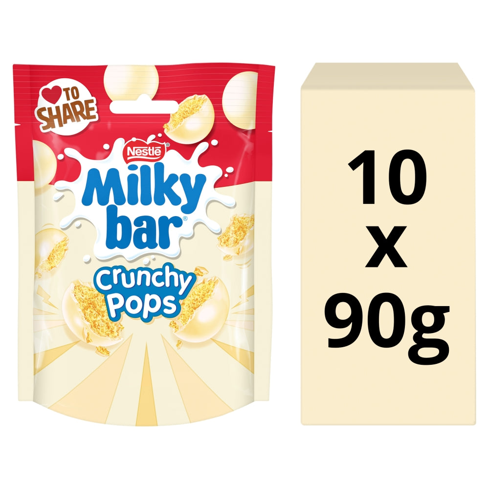 Milkybar Crunchy Pops White Chocolate Sharing Bag 90g