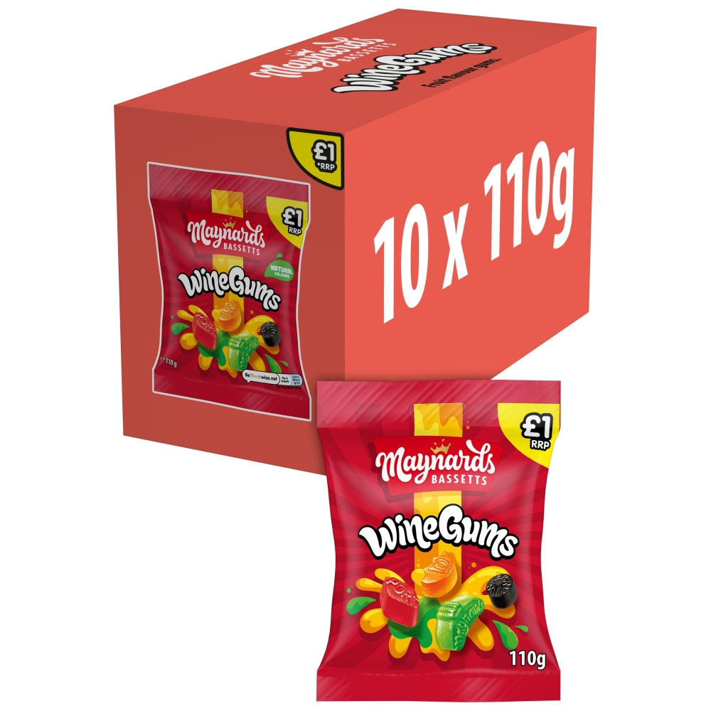 Maynards Bassetts Wine Gums Candy 110g
