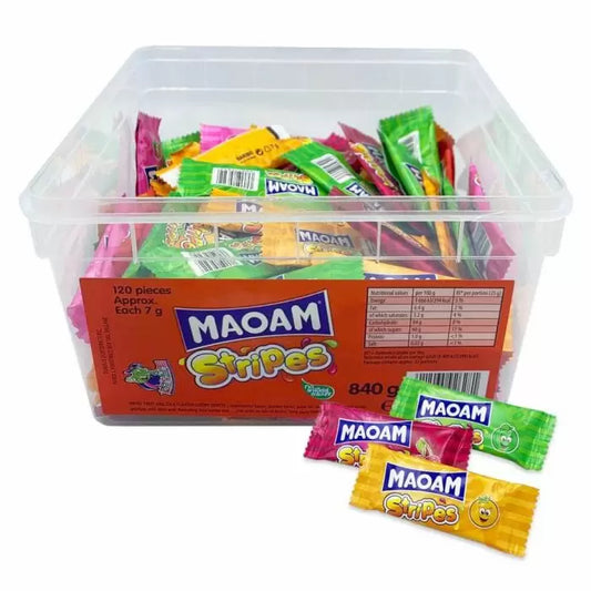 Maoam Stripes 5p Tub 840g