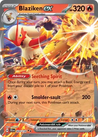 Pokémon TCG: Journey Together — Blaziken ex 24/159