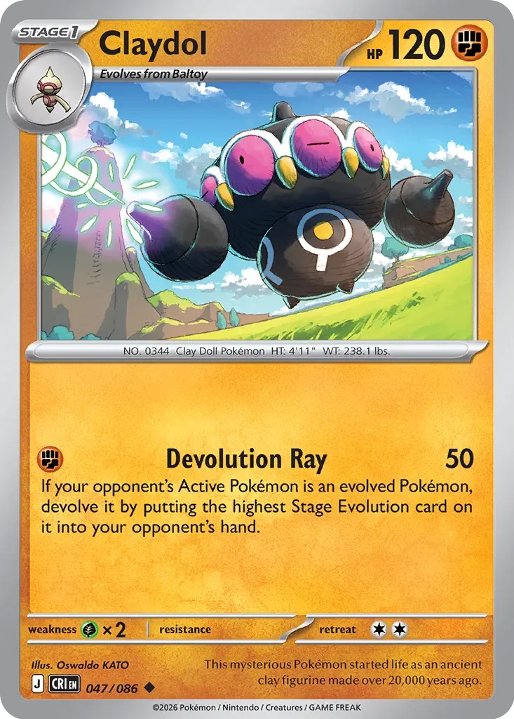 Pokémon TCG: Chaos Rising — Claydol 47/086