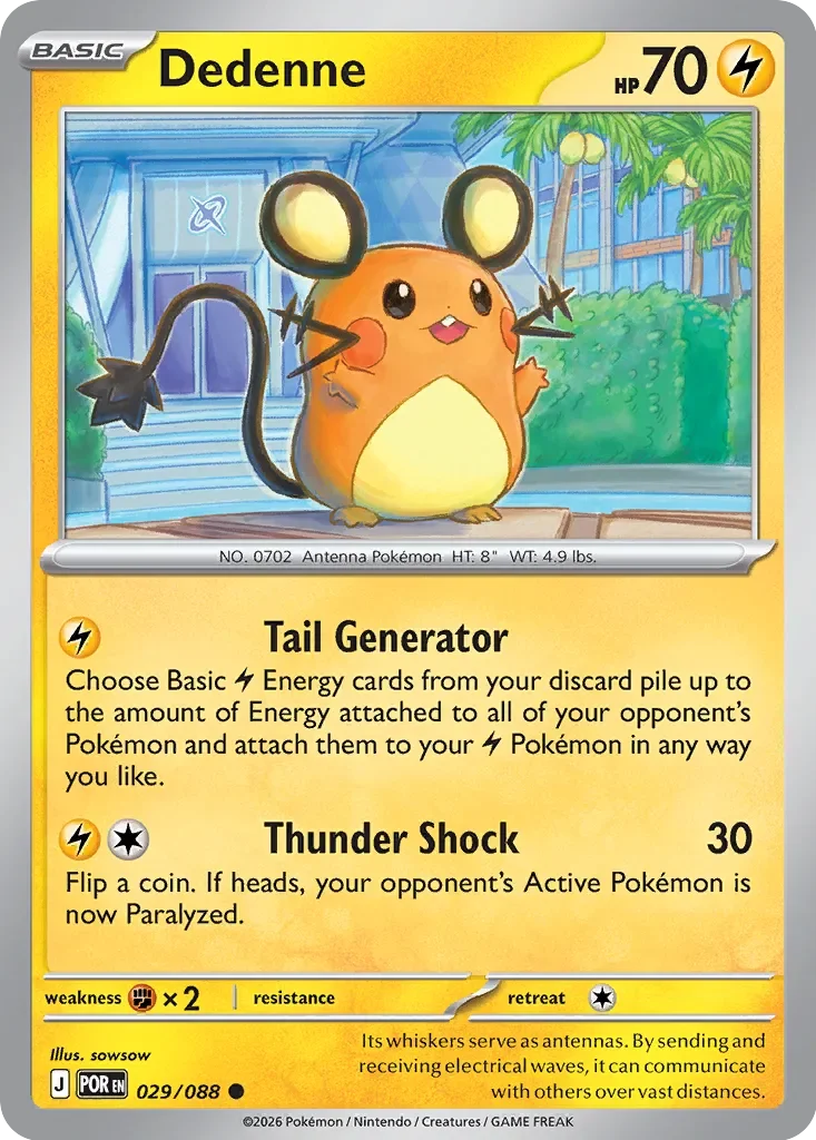 Pokémon TCG: Perfect Order — Dedenne 29/088