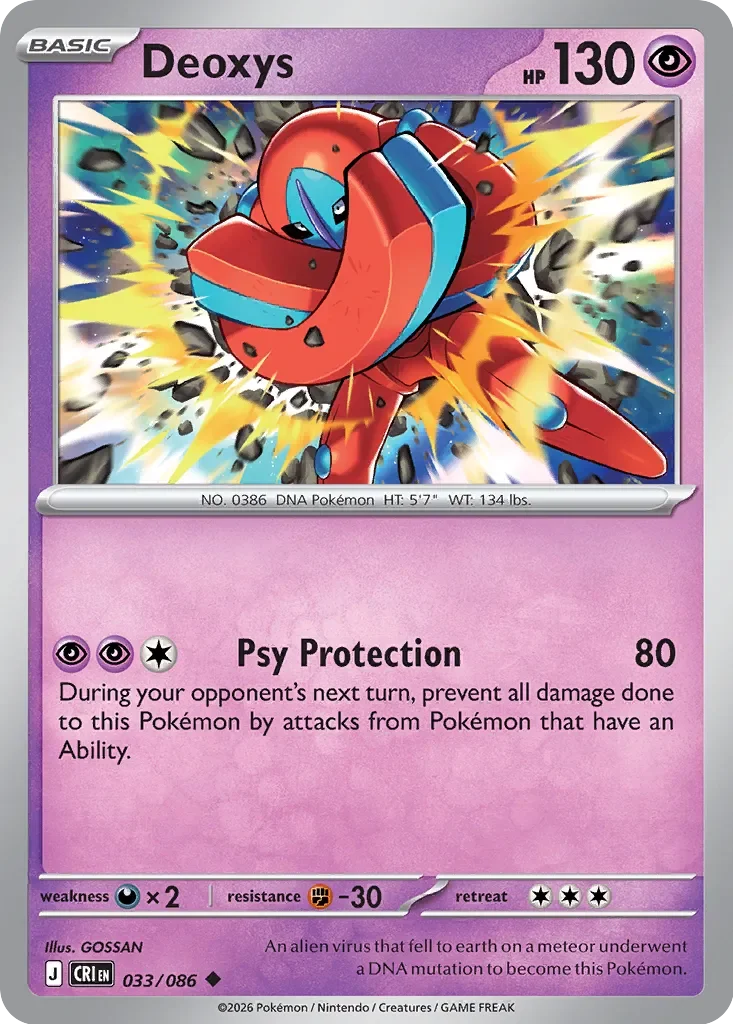 Pokémon TCG: Chaos Rising — Deoxys 33/086