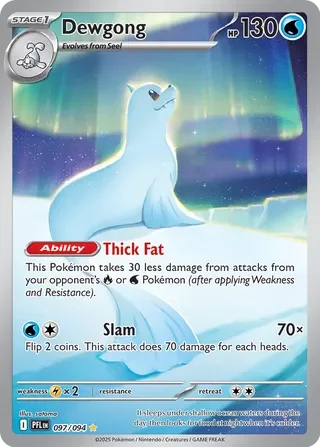 Pokémon TCG: Phantasmal Flames — Dewgong 97/094