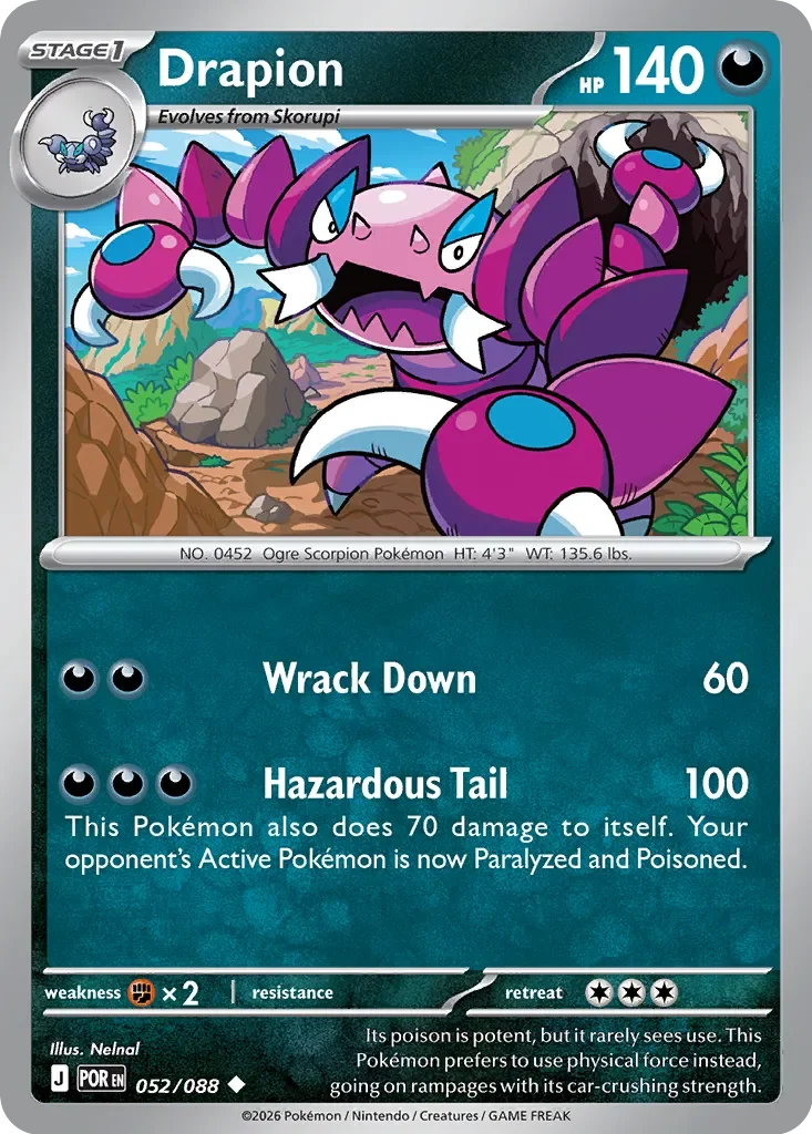 Pokémon TCG: Perfect Order — Drapion 52/088
