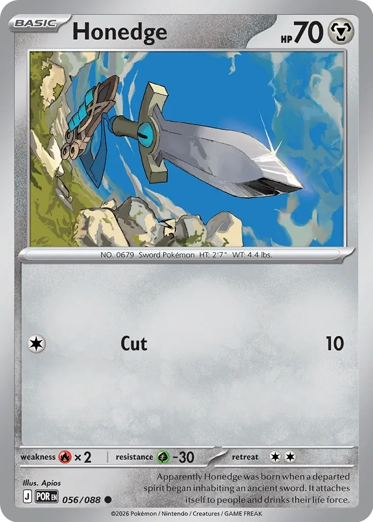 Pokémon TCG: Perfect Order — Honedge 56/088