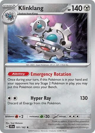 Pokémon TCG: Stellar Crown — Klinklang 101/142