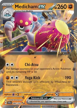 Pokémon TCG: Stellar Crown — Medicham ex 80/142