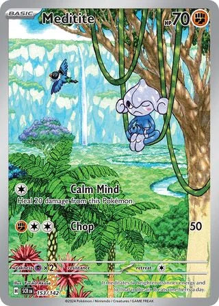 Pokémon TCG: Stellar Crown — Meditite 153/142