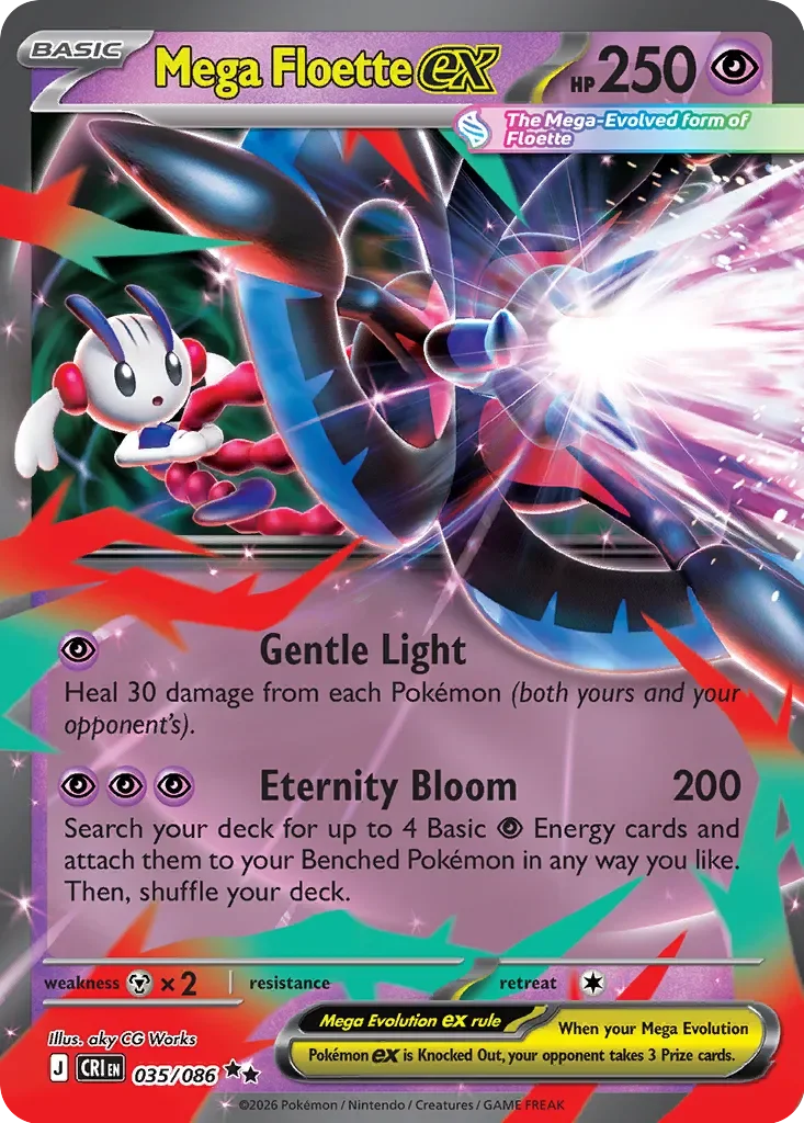 Pokémon TCG: Chaos Rising — Mega Floette ex 35/086