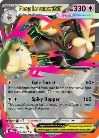 Pokémon TCG: Phantasmal Flames — Mega Lopunny ex 84/094