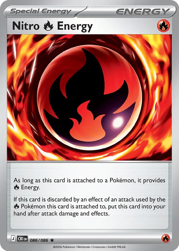 Pokémon TCG: Chaos Rising — Nitro Fire Energy 86/086