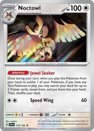 Pokémon TCG: Stellar Crown — Noctowl 115/142