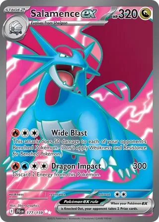 Pokémon TCG: Journey Together — Salamence ex 177/159