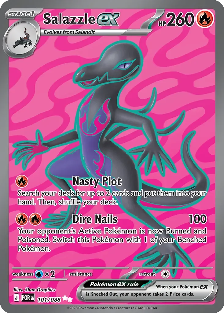 Pokémon TCG: Perfect Order — Salazzle ex 101/088