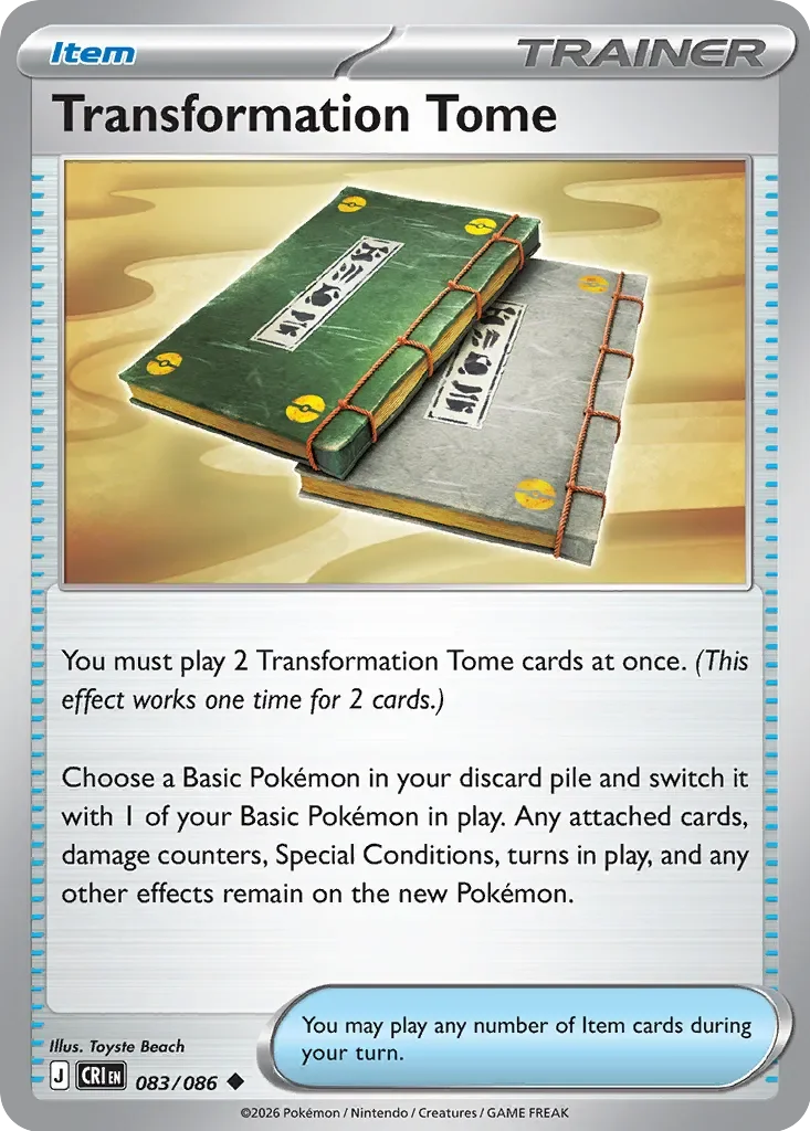 Pokémon TCG: Chaos Rising — Transformation Tome 83/086