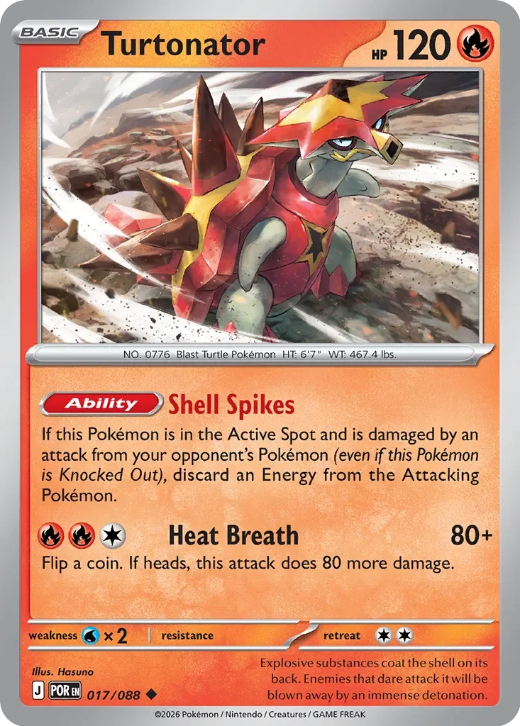 Pokémon TCG: Perfect Order — Turtonator 17/088