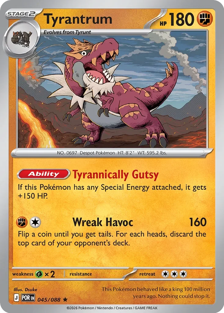 Pokémon TCG: Perfect Order — Tyrantrum 45/088