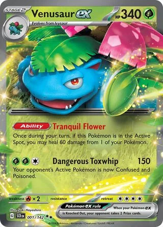 Pokémon TCG: Stellar Crown — Venusaur ex 1/142