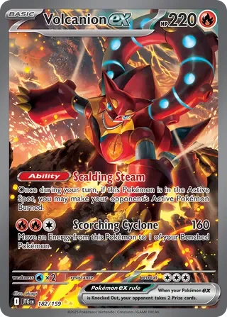 Pokémon TCG: Journey Together — Volcanion ex 182/159