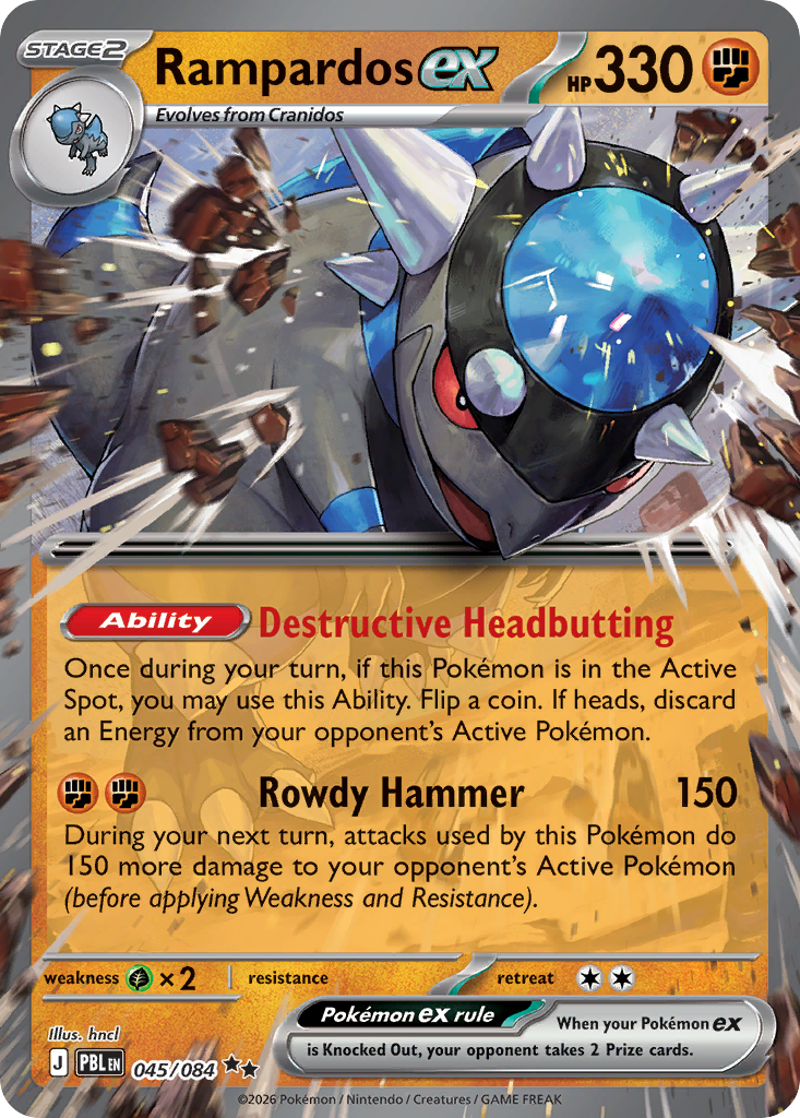 Rampardos ex Pitch Black 45/084