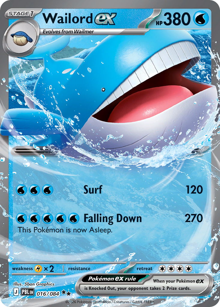 Wailord ex Pitch Black 16/084