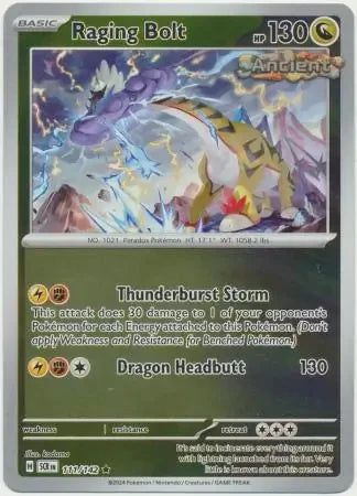 Pokémon TCG: Stellar Crown — Raging Bolt 111/142