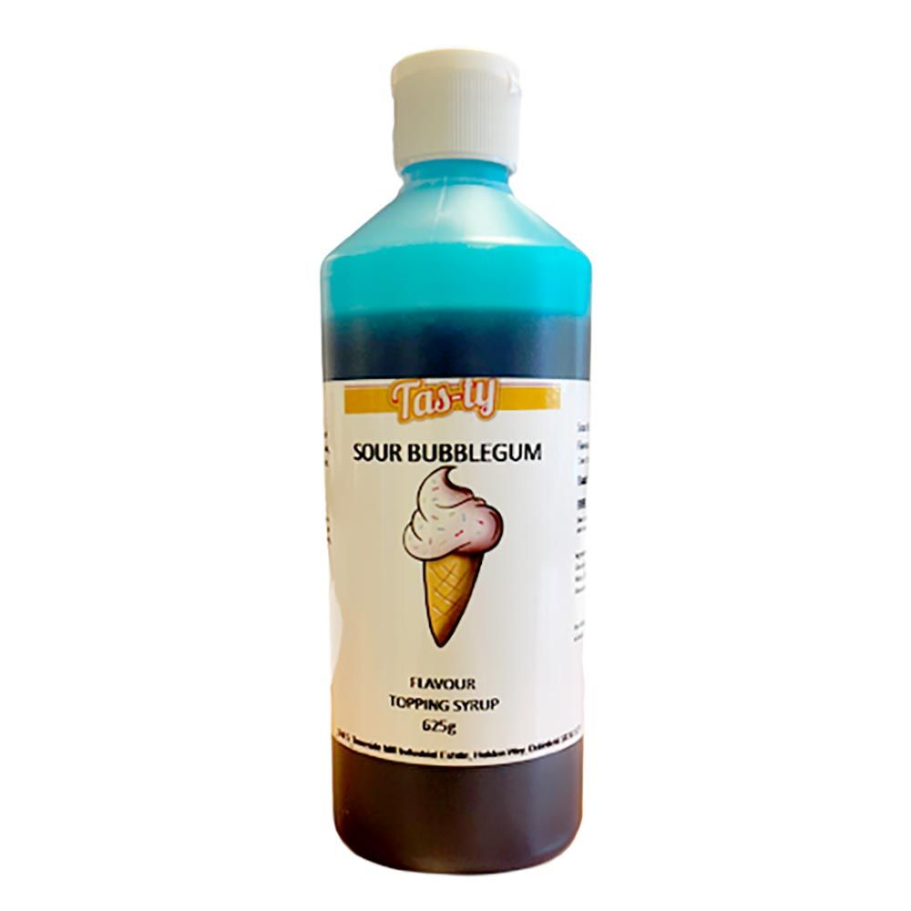 Tas-ty Sour Bubblegum Flavour Topping Syrup Bottle 625g