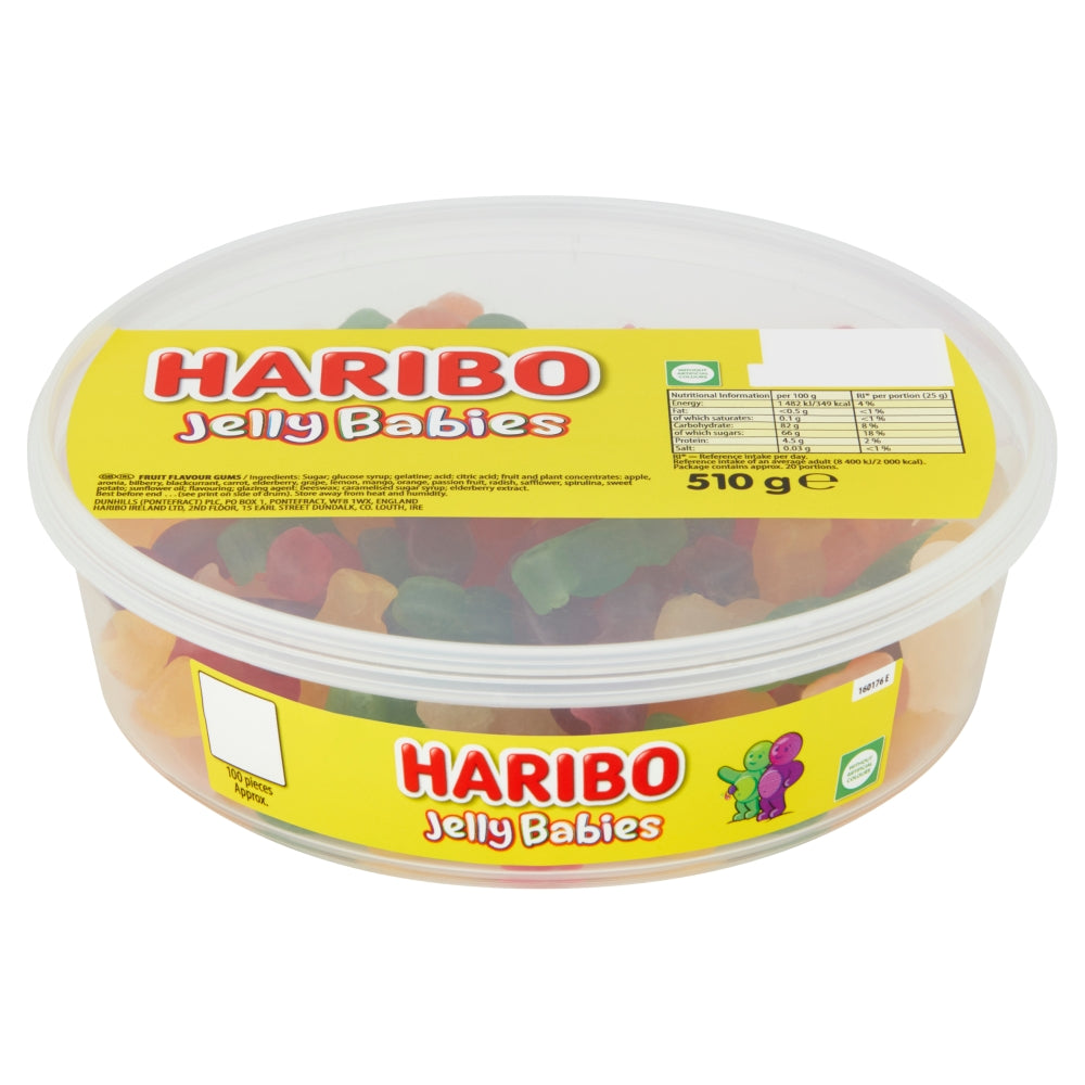 Haribo Jelly Babies tub 510g