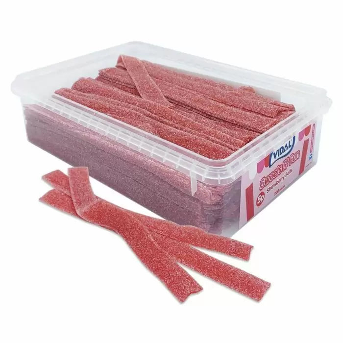 Vidal Fizzy Strawberry Belts tub