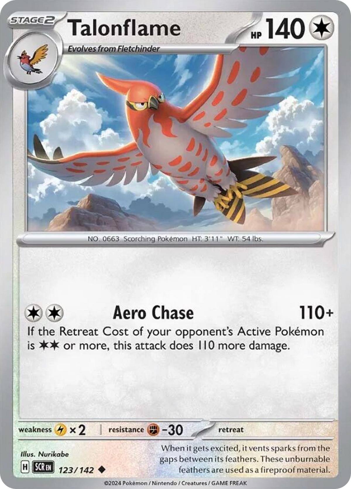 Stellar Crown Talonflame 123/142