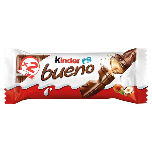 Kinder Bueno Milk Chocolate & Hazelnut Twin Bars 43g