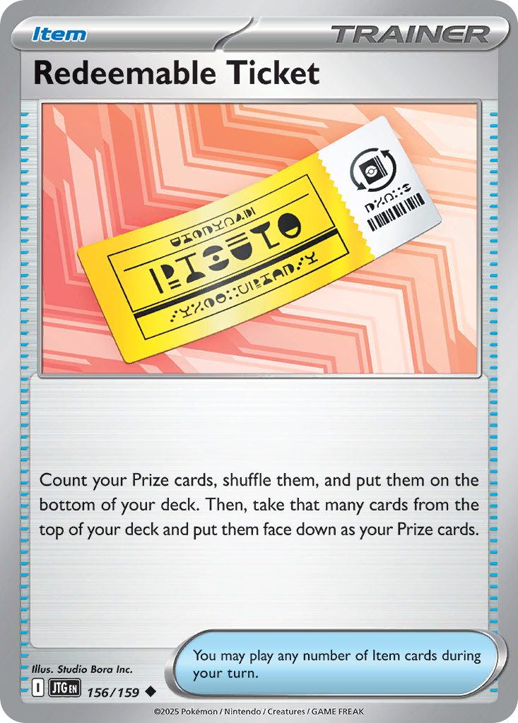 Journey Together Redeemable Ticket 156/159