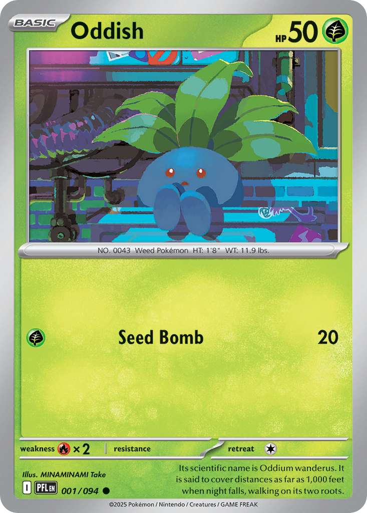 Oddish Phantasmal Flames 1/094