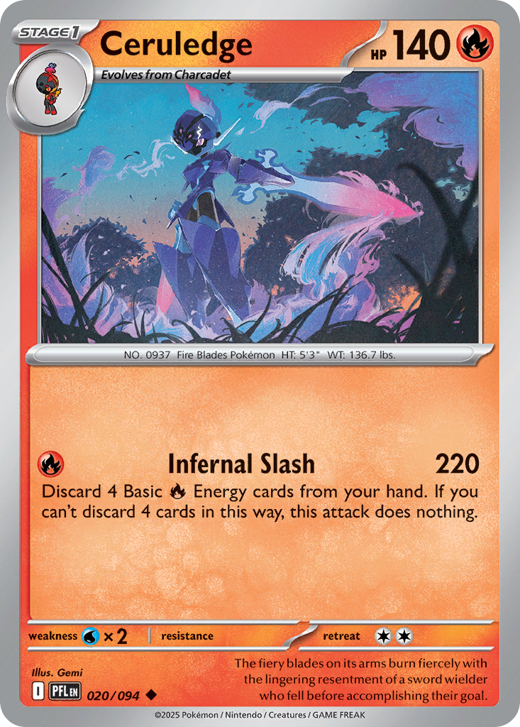 Ceruledge Phantasmal Flames 20/094
