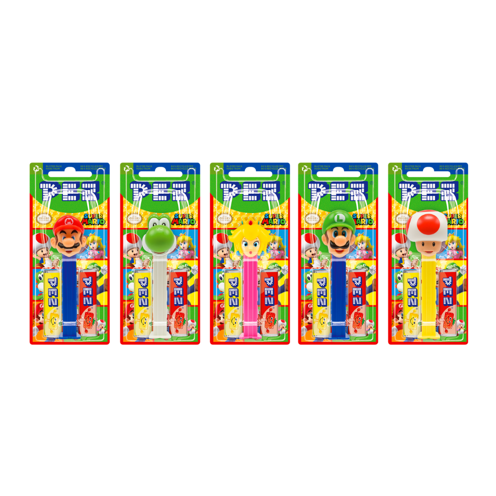 Pez Super Mario dispenser designs