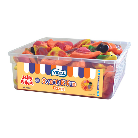 Vidal Jelly Filled Pizza Slices tub