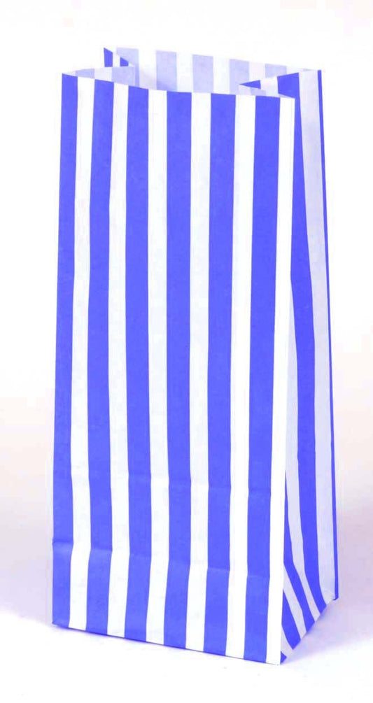 Blue & White Candy Stripe Paper Sweet Bags