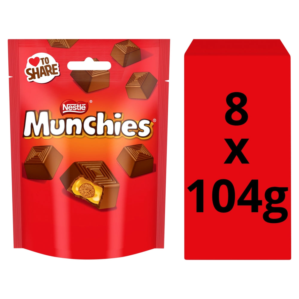 Munchies Milk Chocolate & Caramel Sharing Bag 104g