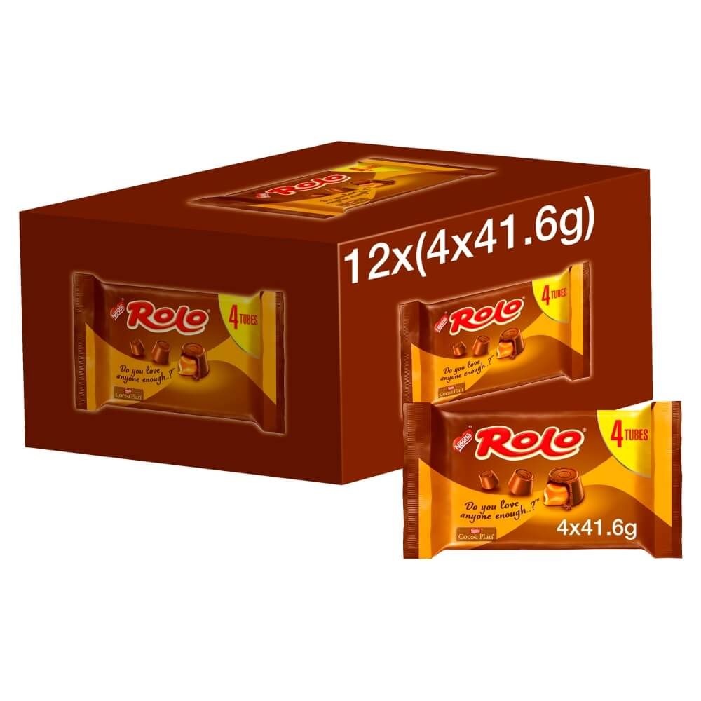 Rolo Milk Chocolate & Caramel Tube Multipack 41.6g 4 Pack