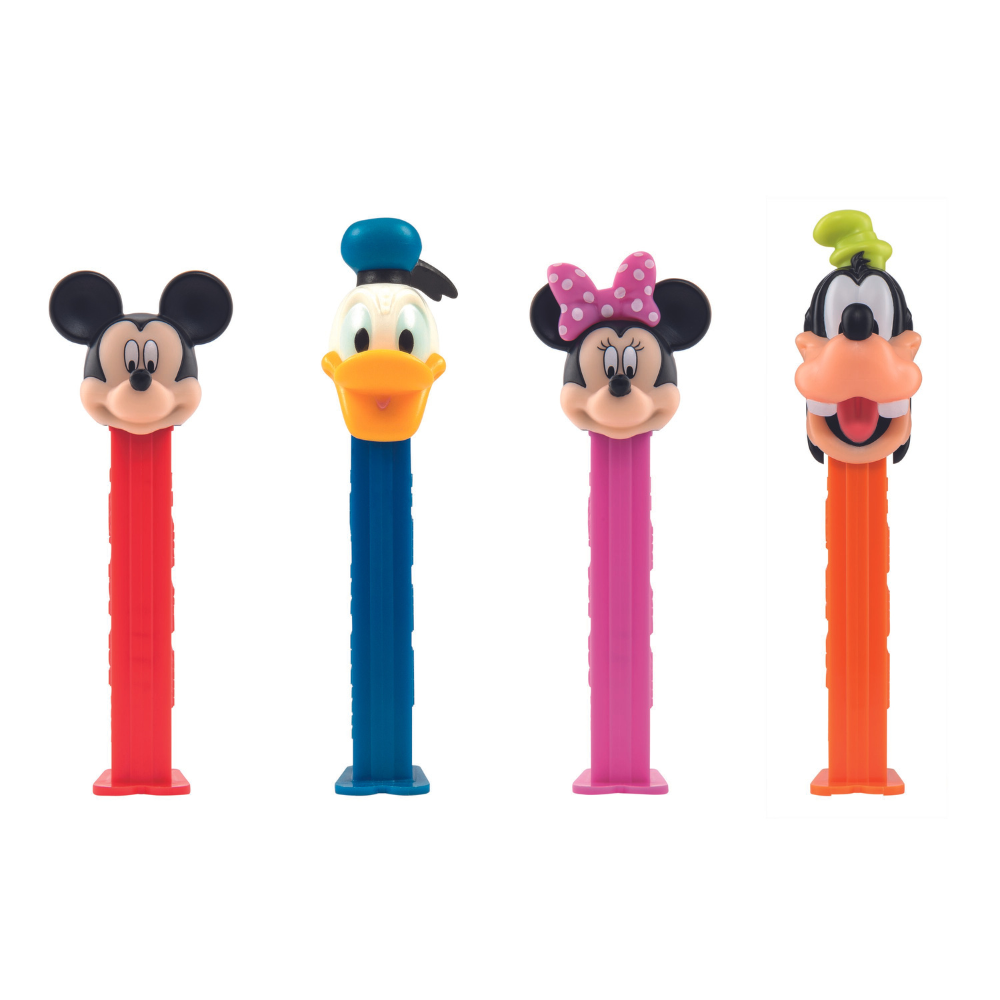 Pez Mickey & Friends dispenser designs