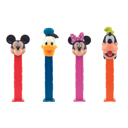 Pez Mickey & Friends dispenser designs