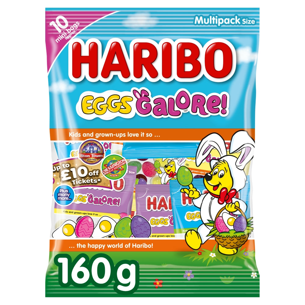 Haribo Eggs Galore Multipack 160g case of 10